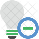 پیش‌نمایش فایل remove-bulb از پک مجموعه آیکن وب عمومی
