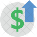 پیش‌نمایش فایل dollar-up از پک مجموعه آیکن وب عمومی