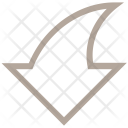 پیش‌نمایش فایل curved-arrow-down-1 از پک User Interface  
