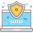 پیش‌نمایش فایل computer-security-12 از پک مجموعه رنگ‌های تخت آیکن خطی