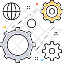پیش‌نمایش فایل organization-management از پک مجموعه رنگ‌های تخت آیکن خطی