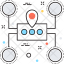 پیش‌نمایش فایل sitemap-navigation-3 از پک مجموعه رنگ‌های تخت آیکن خطی