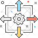 پیش‌نمایش فایل workflow-planning-5 از پک مجموعه رنگ‌های تخت آیکن خطی
