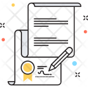 پیش‌نمایش فایل certification-17 از پک مجموعه رنگ‌های تخت آیکن خطی