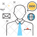 پیش‌نمایش فایل consulting-manager از پک مجموعه رنگ‌های تخت آیکن خطی