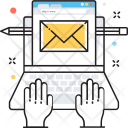 پیش‌نمایش فایل email-1195 از پک مجموعه رنگ‌های تخت آیکن خطی