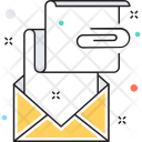 پیش‌نمایش فایل email-attachment-4 از پک مجموعه رنگ‌های تخت آیکن خطی
