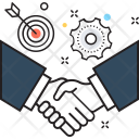 پیش‌نمایش فایل handshake-148 از پک مجموعه رنگ‌های تخت آیکن خطی