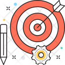 پیش‌نمایش فایل target-1250 از پک مجموعه رنگ‌های تخت آیکن خطی