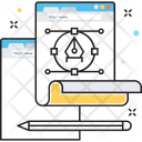 پیش‌نمایش فایل ux-design از پک مجموعه رنگ‌های تخت آیکن خطی