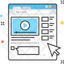 پیش‌نمایش فایل video-tutorials-5 از پک مجموعه رنگ‌های تخت آیکن خطی