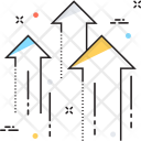 پیش‌نمایش فایل arrows-492 از پک مجموعه رنگ‌های تخت آیکن خطی