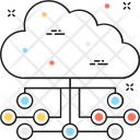 پیش‌نمایش فایل cloud-network-127 از پک مجموعه رنگ‌های تخت آیکن خطی
