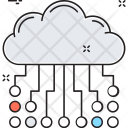 پیش‌نمایش فایل cloud-network-128 از پک مجموعه رنگ‌های تخت آیکن خطی