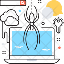 پیش‌نمایش فایل computer-virus-4 از پک مجموعه رنگ‌های تخت آیکن خطی