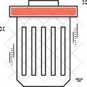 پیش‌نمایش فایل dustbin-278 از پک مجموعه رنگ‌های تخت آیکن خطی