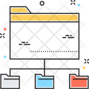 پیش‌نمایش فایل folder-sharing-50 از پک مجموعه رنگ‌های تخت آیکن خطی