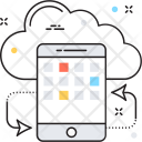 پیش‌نمایش فایل mobile-cloud-23 از پک مجموعه رنگ‌های تخت آیکن خطی