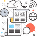 پیش‌نمایش فایل newsletter-72 از پک مجموعه رنگ‌های تخت آیکن خطی