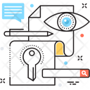 پیش‌نمایش فایل password-166 از پک مجموعه رنگ‌های تخت آیکن خطی