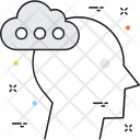 پیش‌نمایش فایل thinking-239 از پک مجموعه رنگ‌های تخت آیکن خطی