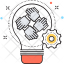 پیش‌نمایش فایل idea-management-5 از پک مجموعه رنگ‌های تخت آیکن خطی