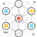 پیش‌نمایش فایل network-688 از پک مجموعه رنگ‌های تخت آیکن خطی