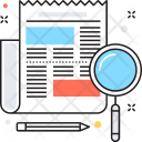 پیش‌نمایش فایل newspaper-451 از پک مجموعه رنگ‌های تخت آیکن خطی