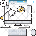 پیش‌نمایش فایل office-work-6 از پک مجموعه رنگ‌های تخت آیکن خطی