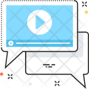پیش‌نمایش فایل video-marketing-76 از پک مجموعه رنگ‌های تخت آیکن خطی