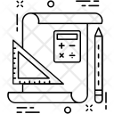 پیش‌نمایش فایل drafting-57 از پک مجموعه آیکن خطی تخت