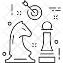 پیش‌نمایش فایل strategy-444 از پک مجموعه آیکن خطی تخت