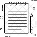 پیش‌نمایش فایل notes-351 از پک مجموعه آیکن خطی تخت