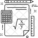 پیش‌نمایش فایل algebra-4 از پک مجموعه آیکن خطی تخت