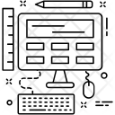 پیش‌نمایش فایل designing-31 از پک مجموعه آیکن خطی تخت
