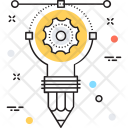پیش‌نمایش فایل creative-idea-48 از پک مجموعه رنگ‌های تخت آیکن خطی
