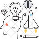 پیش‌نمایش فایل creativity-158 از پک مجموعه رنگ‌های تخت آیکن خطی