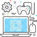 پیش‌نمایش فایل game-development-17 از پک مجموعه رنگ‌های تخت آیکن خطی
