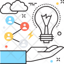 پیش‌نمایش فایل generating-idea از پک مجموعه رنگ‌های تخت آیکن خطی