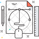 پیش‌نمایش فایل graphic-design-54 از پک مجموعه رنگ‌های تخت آیکن خطی