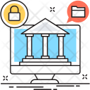 پیش‌نمایش فایل secure-banking-22 از پک مجموعه رنگ‌های تخت آیکن خطی