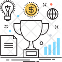 پیش‌نمایش فایل success-547 از پک مجموعه رنگ‌های تخت آیکن خطی