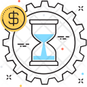 پیش‌نمایش فایل time-is-money-95 از پک مجموعه رنگ‌های تخت آیکن خطی