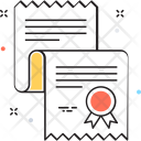 پیش‌نمایش فایل certification-18 از پک مجموعه رنگ‌های تخت آیکن خطی