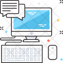 پیش‌نمایش فایل chatting-1133 از پک مجموعه رنگ‌های تخت آیکن خطی
