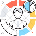 پیش‌نمایش فایل data-analytics-9 از پک مجموعه رنگ‌های تخت آیکن خطی