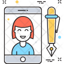 پیش‌نمایش فایل drawing-apps از پک مجموعه رنگ‌های تخت آیکن خطی
