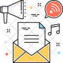 پیش‌نمایش فایل email-marketing-99 از پک مجموعه رنگ‌های تخت آیکن خطی
