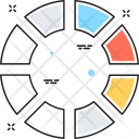 پیش‌نمایش فایل pie-chart-955 از پک مجموعه رنگ‌های تخت آیکن خطی