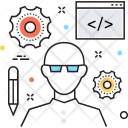 پیش‌نمایش فایل seo-specialist-11 از پک مجموعه رنگ‌های تخت آیکن خطی
